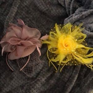 fascinator hats worn once!! 2 for the price of 1